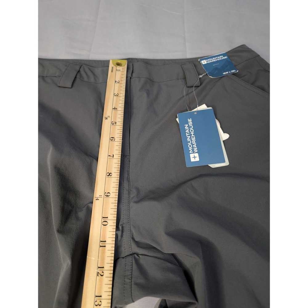 Mountain Warehouse Trek Stretch Hiking Pants Wm's12 Short Gray Outdoor Travel - Picture 11 of 12